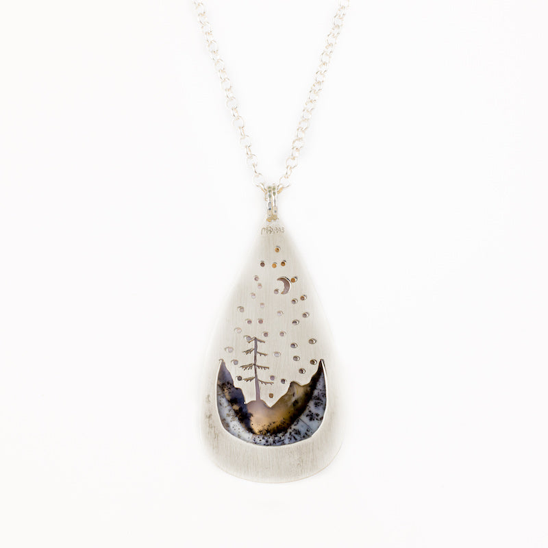 Dendritic Opal Reversible Necklace