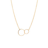 Tiny Mixed Circles Necklace