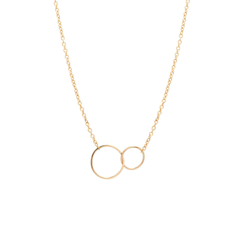Tiny Mixed Circles Necklace