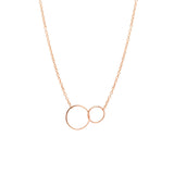 Tiny Mixed Circles Necklace