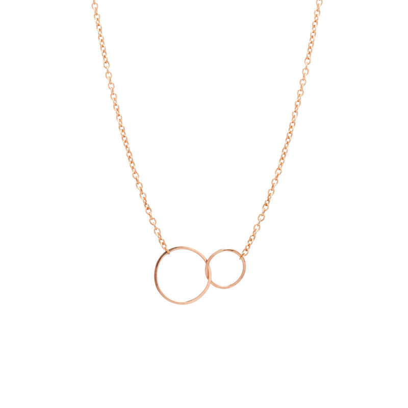 Tiny Mixed Circles Necklace