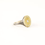 Ronde Lux Circle with Diamonds Yellow Gold