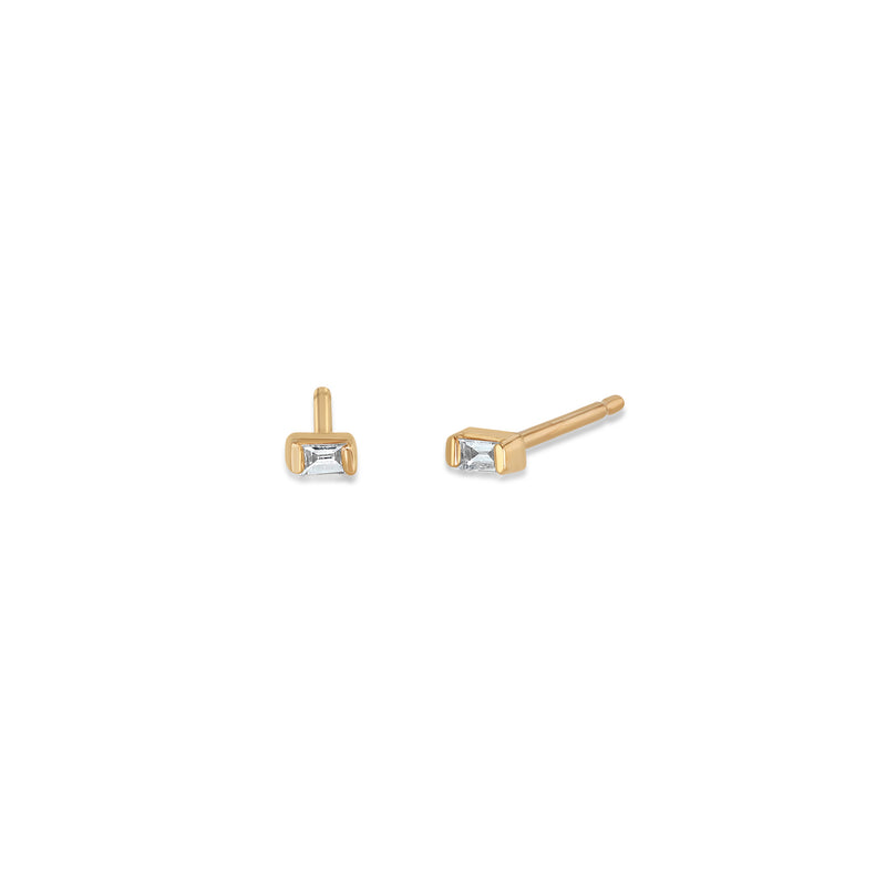 Extra Small Baguette Diamond Studs