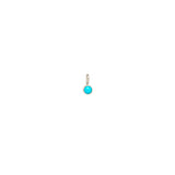 Single Turquoise Charm Pendant | December Birthstone