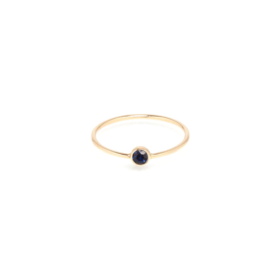 Single Blue Sapphire Ring | September Birthstone