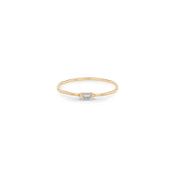 Horizontal Diamond Baguette Ring