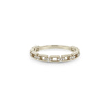 Diamond Rectangle Link Ring