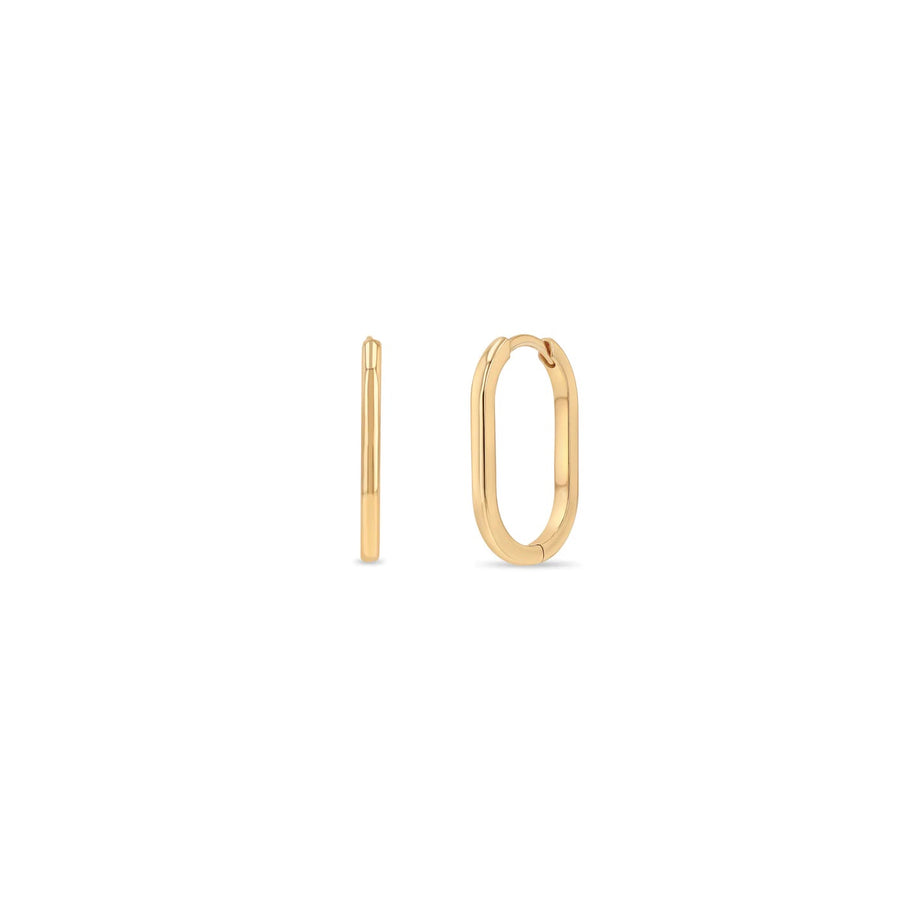 Large Oval Hinged Hoops