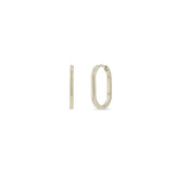 Large Oval Hinged Hoops