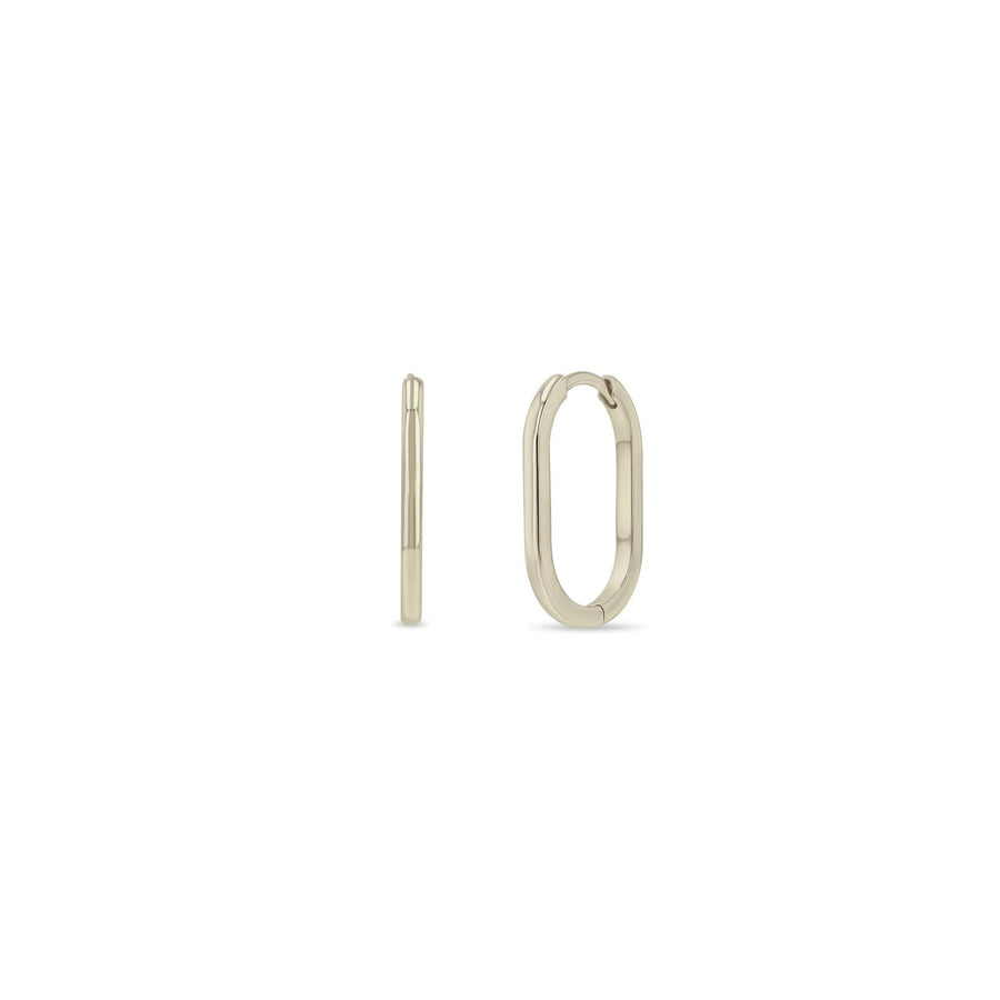 Large Oval Hinged Hoops