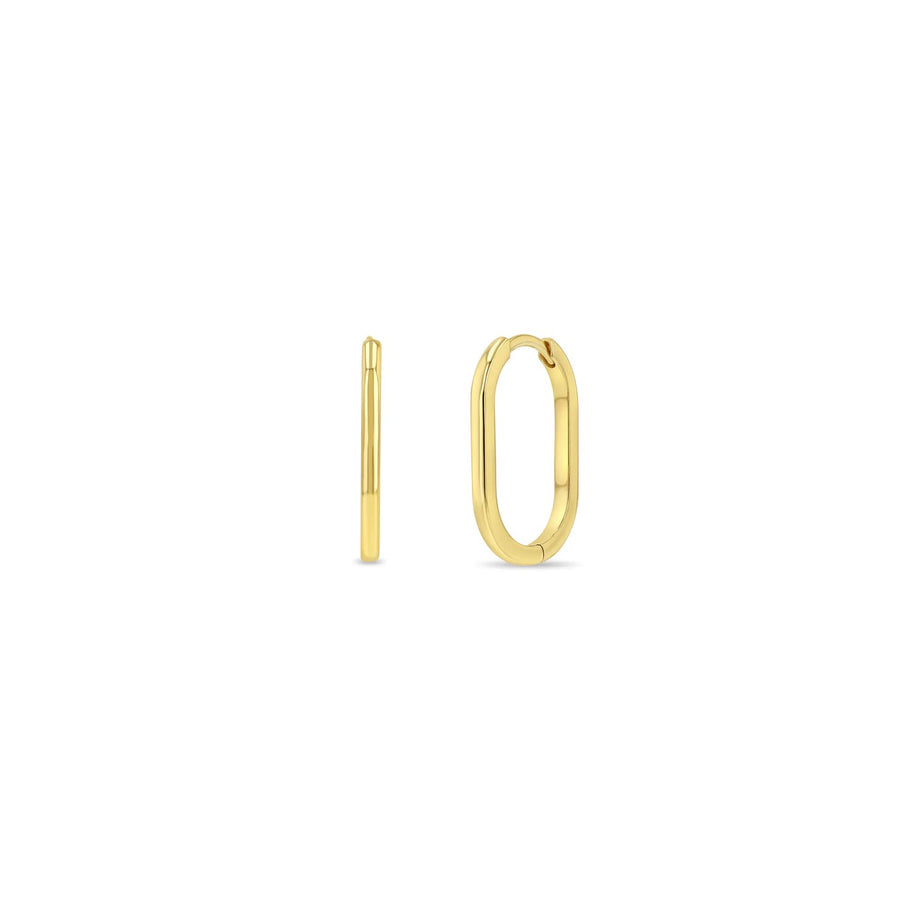 Large Oval Hinged Hoops