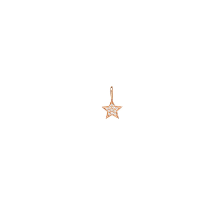 Single Midi Bitty Pave Diamond Star Charm