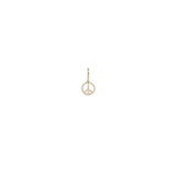 Single Midi Bitty Peace Symbol Charm
