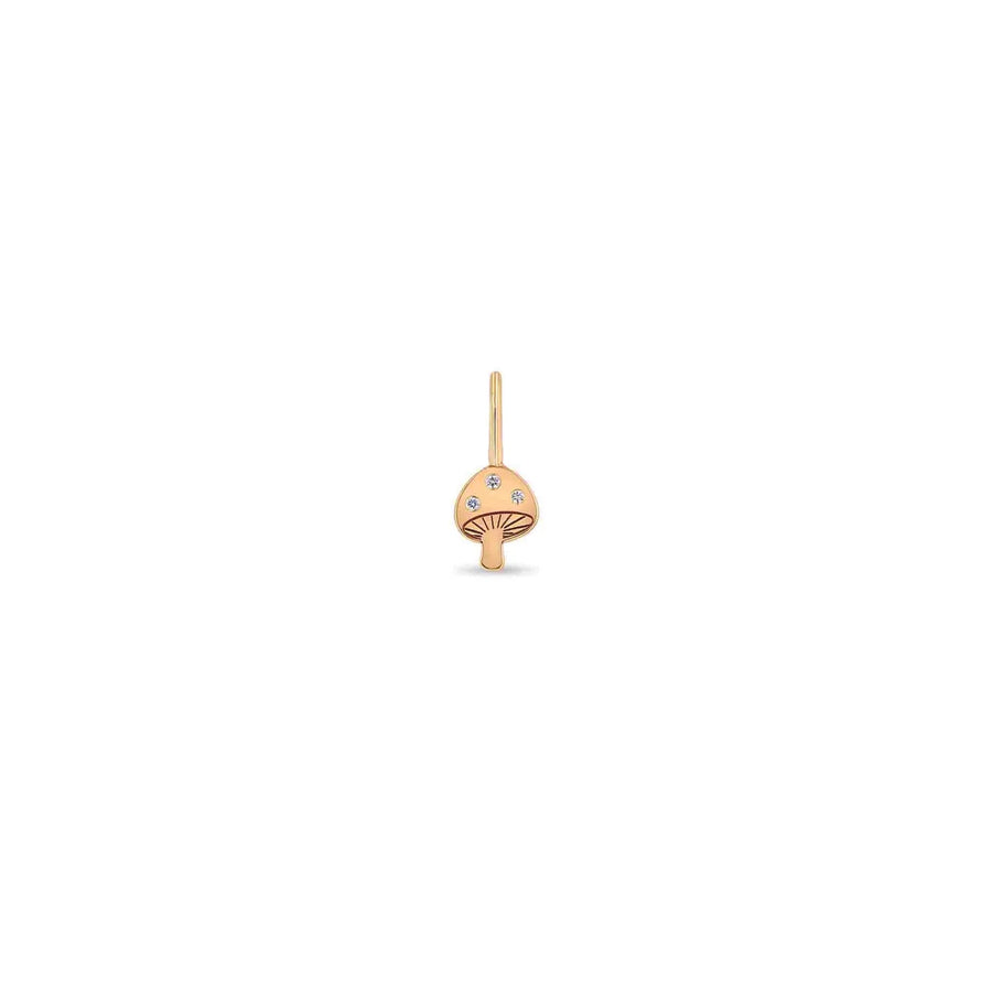 Single Midi Bitty Diamond Mushroom Charm