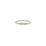 Baguette and 2 Prong Diamond Ring