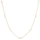 Floating White Pearls Necklace