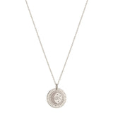 Celestial Protection Medallion with Diamond