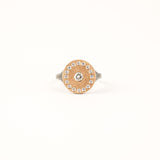 Ronde Lux Circle with Diamonds Rose Gold