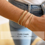 Small Curb Chain Amore Bracelet - "Keep going"
