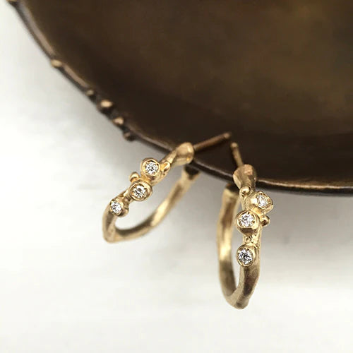 Encrusted Branch Hoops