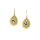 Sapphire and Diamond Tidal Drop Earrings