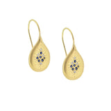 Sapphire and Diamond Tidal Drop Earrings