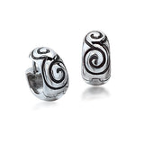 Swirl Snap Hoop Earrings