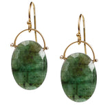 Emerald Large Burnet Earrings