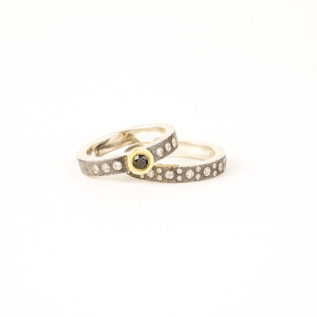 Junia Ring with Black Diamond