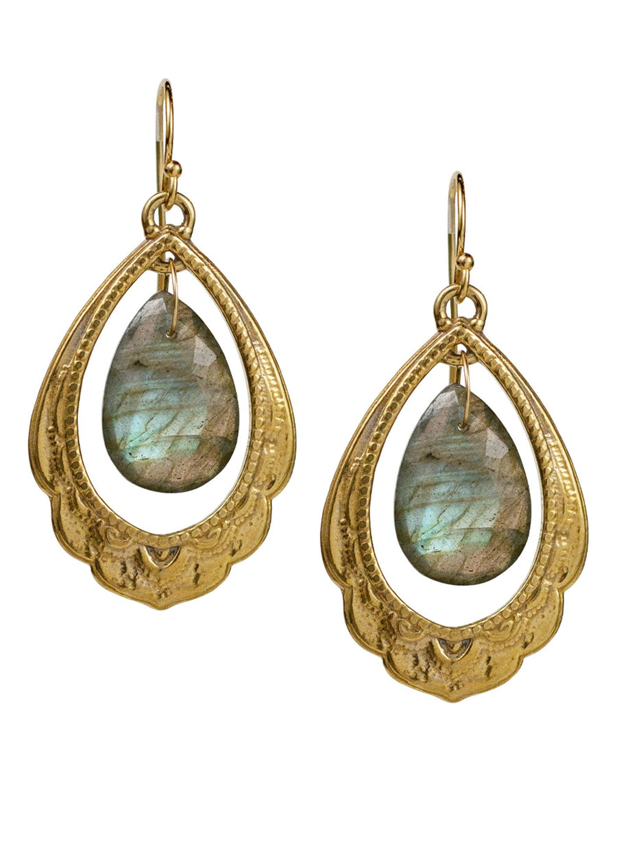 Labradorite Seaside Earrings