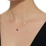 Blue Sapphire Leone Necklace