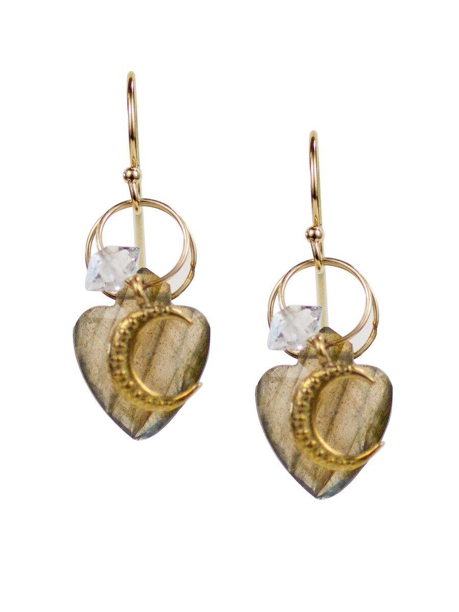Labradorite Luna Earrings