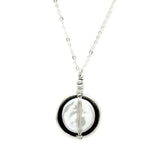 Wrapped Coin Pearl Necklace