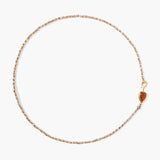 Hessonite Two Tone Nugget Bead Necklace