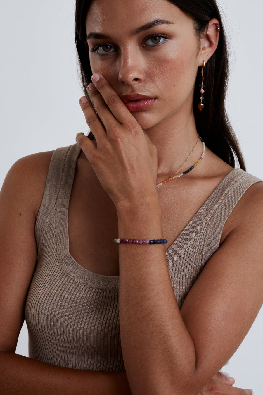 Multi Sapphire Stone Bracelet